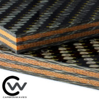 1/4" Orange Metallic Carbon Fiber Plate - Image 2