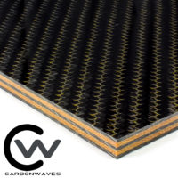 1/4" Orange Metallic Carbon Fiber Plate - Image 3