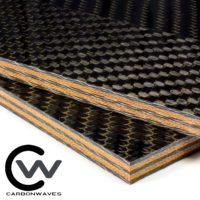 1/4" Orange Metallic Carbon Fiber Plate - Image 4