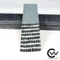 1/4" White Breezy Waves Carbon Fiber Plate - Image 5