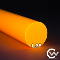 1.3" Orange TurboGlow Rod